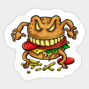 Burger monster Sticker